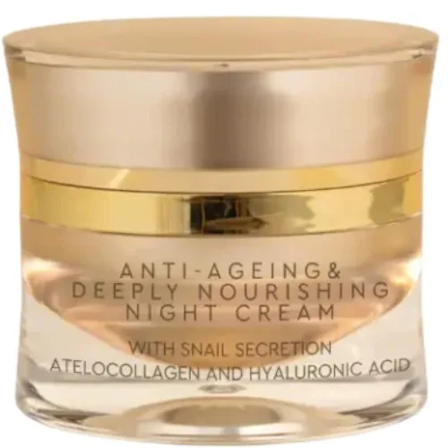 Crema de noapte antirid si profund hranitoare cu extract de Melc, 50ml, Glow Era